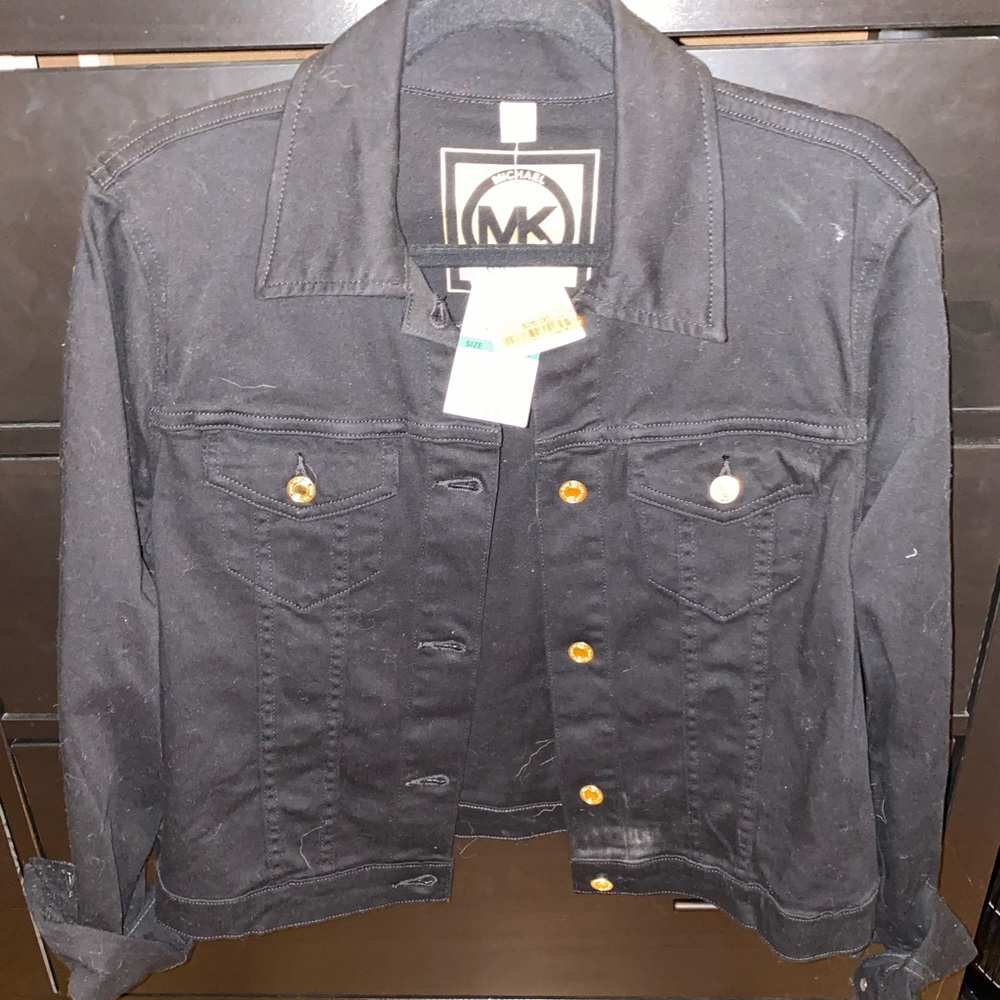 Michael Kors black denim jacket